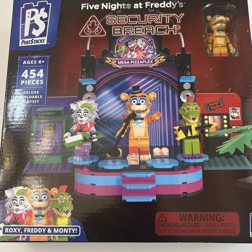 PhatStacks Five Nights at Freddy’s Security Breach Deluxe Buildable Playset 2025